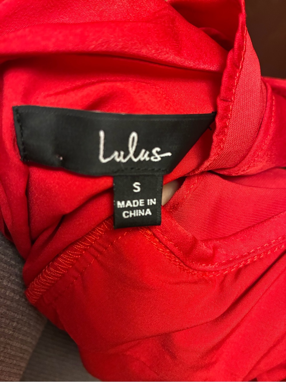 Lulu's Red Ruffle V-Neck Mini Dress - Picture 2 of 2